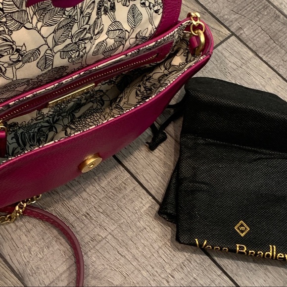 Vera Bradley Carson Mini Saddle Bag in Wild Berry - Picture 6 of 10